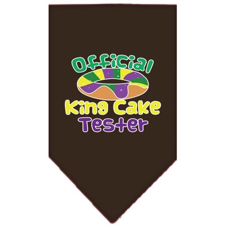 MIRAGE PET PRODUCTS King Cake Taster Screen Print Mardi Gras BandanaCocoa Large 66-445 LGCO